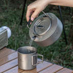 Boundless Voyage Ti3100D Titanium Kettle — 700 ml, 160 g, Folding Handle