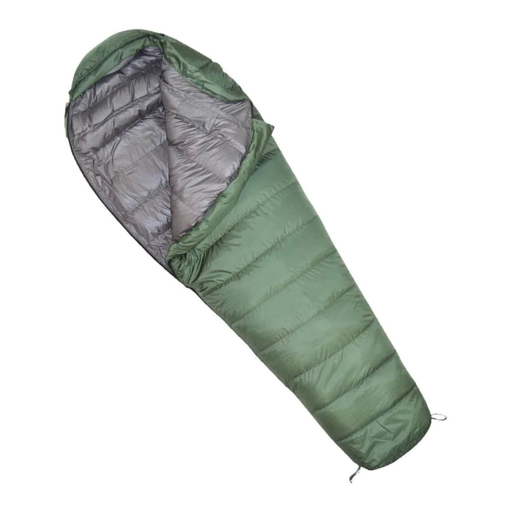 Extreme Cold Duck Down Mummy Bag — 1,500 or 2,000 g of 90% Duck Down, for Deep Winter