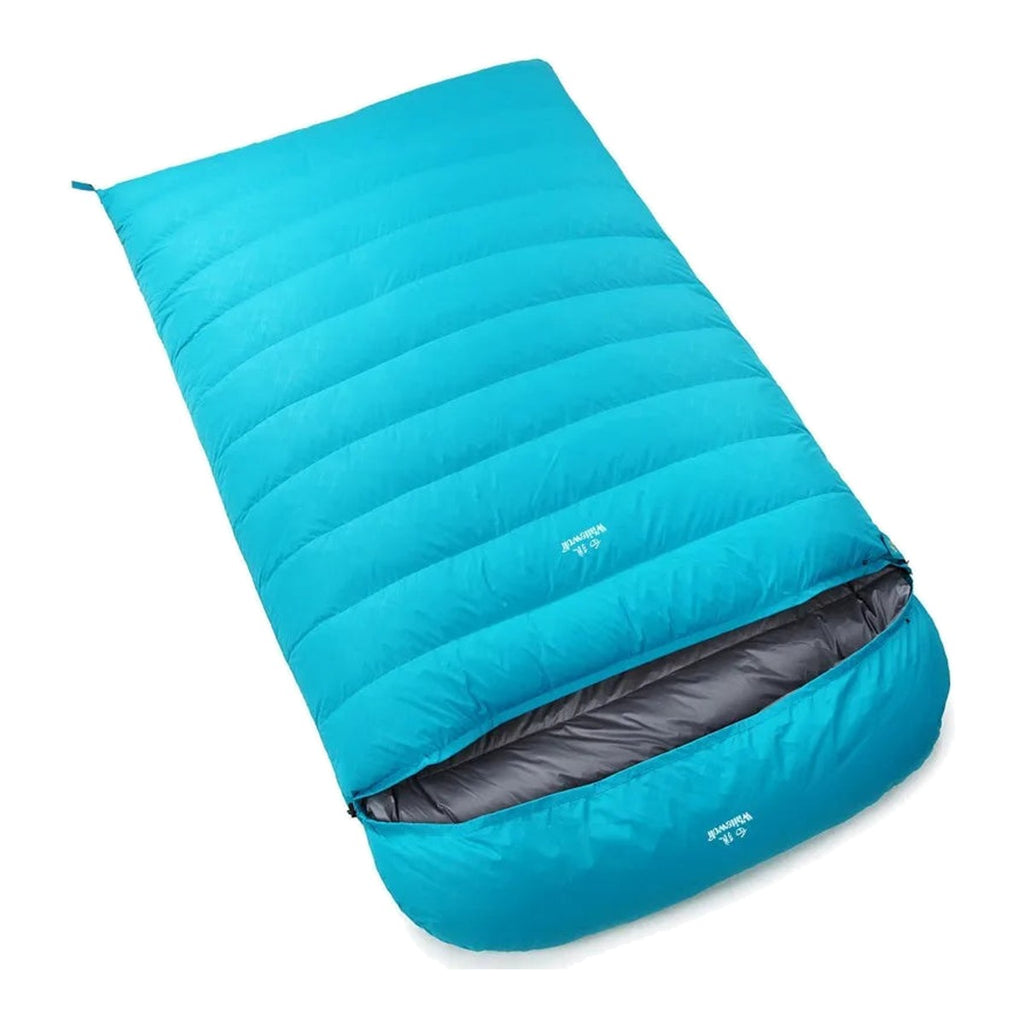 Double Goose Down Sleeping Bag — 2 Person, 220 × 130 cm, 1,800 or 2,000 g of Goose Down