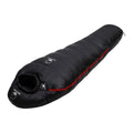 Black Snow Long Goose Down Mummy Bag — 225 cm for Tall Sleepers, 400 to 1,300 g of Down