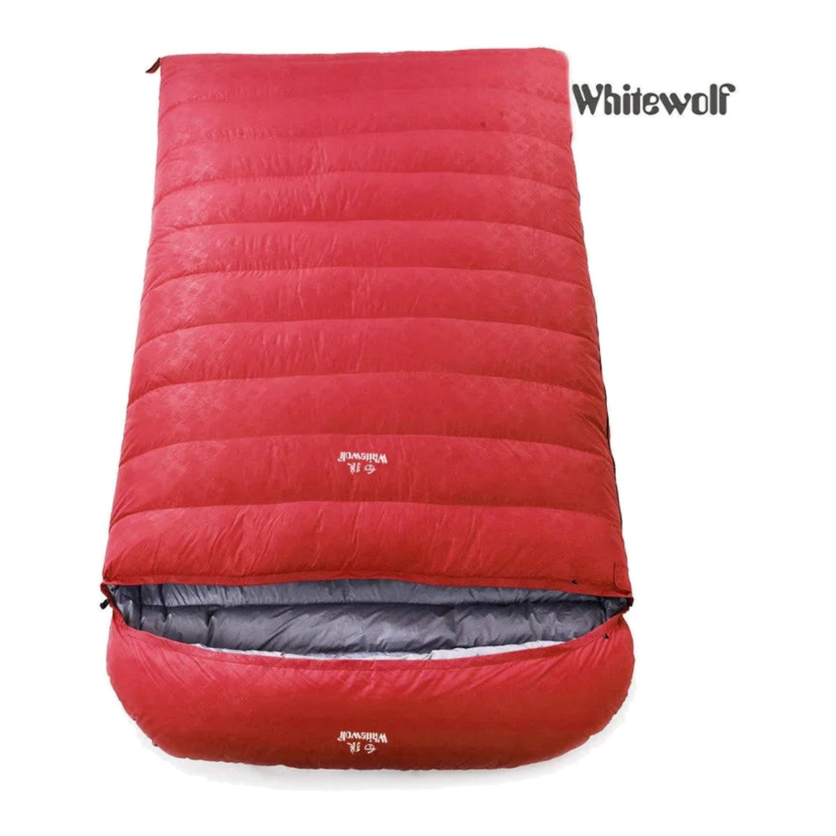 Double Goose Down Sleeping Bag — 2 Person, 220 × 130 cm, 1,800 or 2,000 g of Goose Down