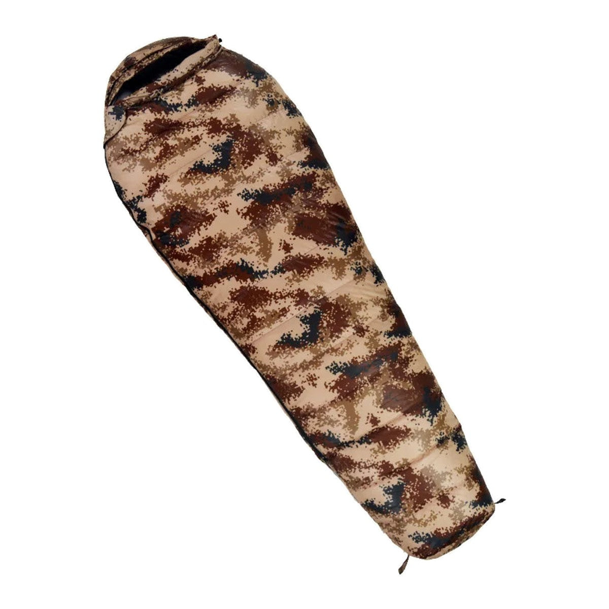 Extreme Cold Duck Down Mummy Bag — 1,500 or 2,000 g of 90% Duck Down, for Deep Winter