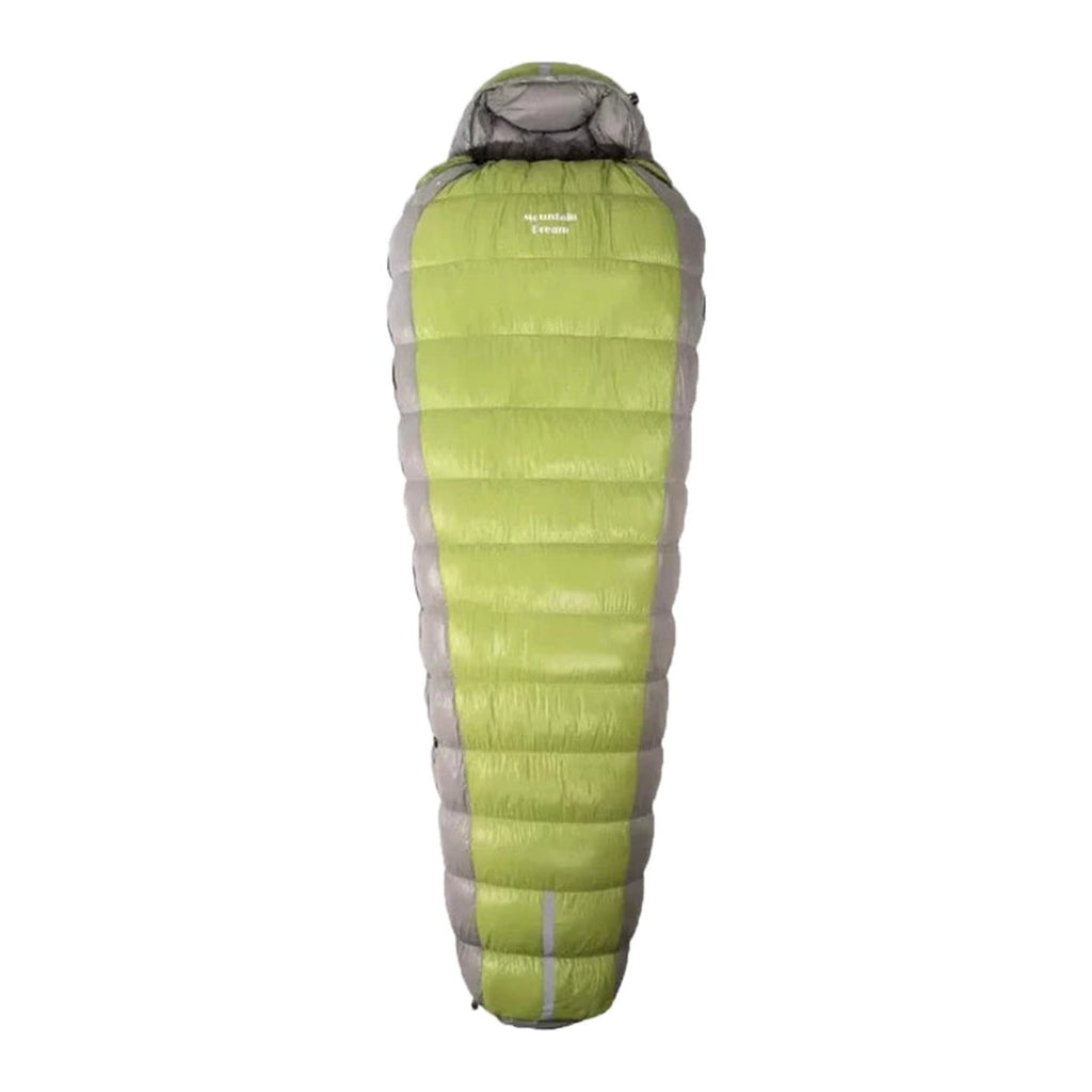 Oversized Goose Down Mummy Bag — 220 × 90 cm, 95% Goose Down, 400 to 1,200 g