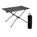 Roll-Up Camp Table — 800 g, 59 × 40 cm, Aluminium Frame, Optional Mesh Shelf