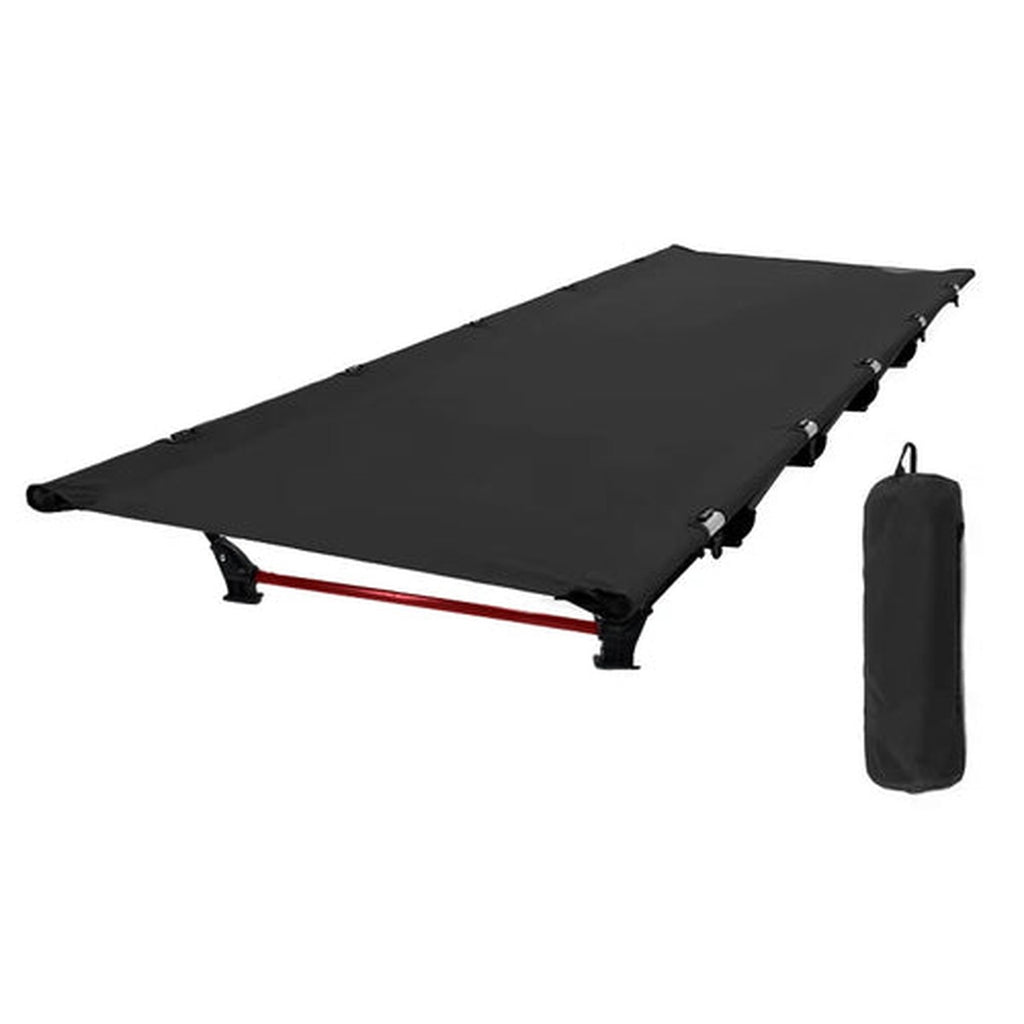 Ultralight Camp Cot — 2.35 kg, 190 × 66 cm, 7075 Aluminium Frame, Packs to 49 × 15 cm
