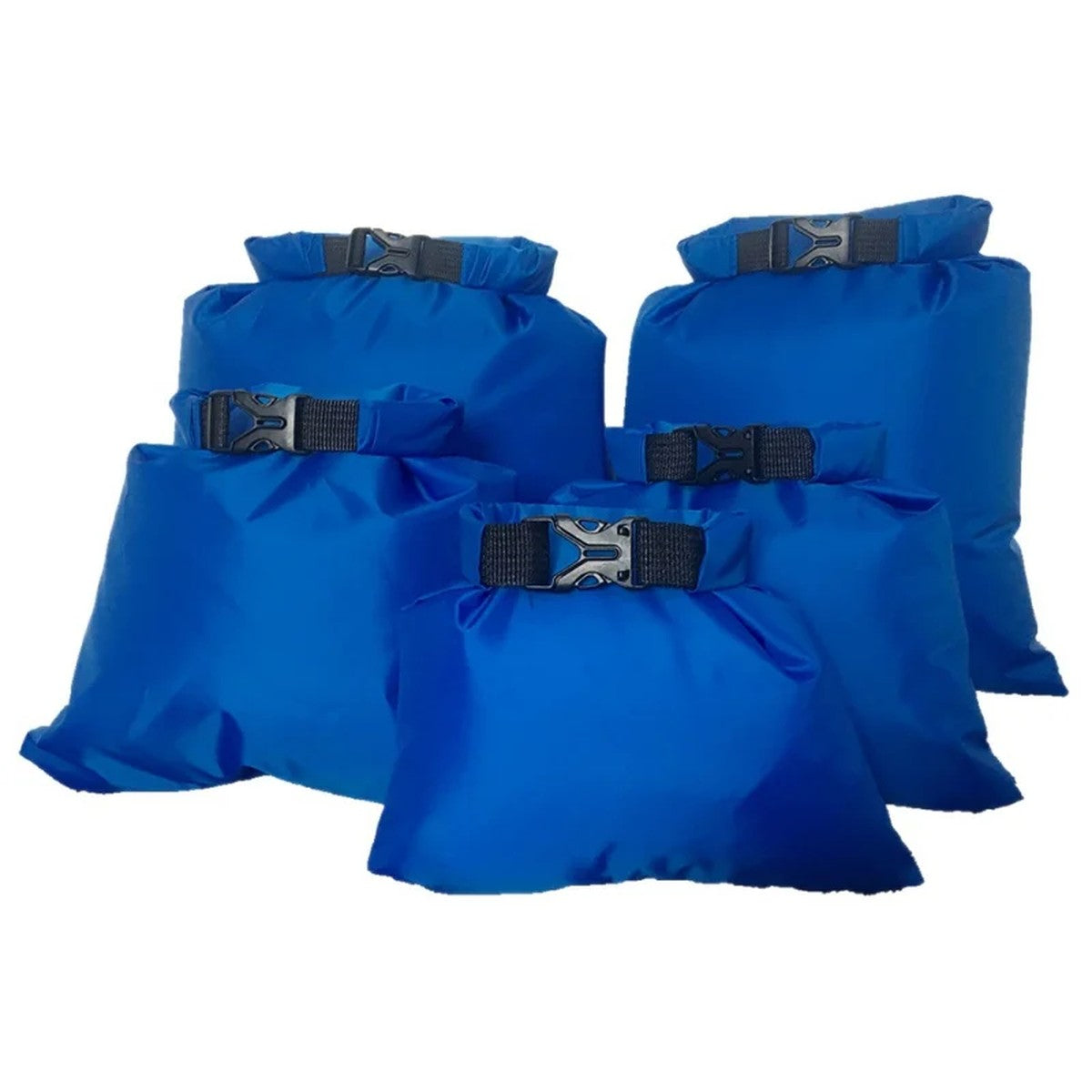 Roll-Top Dry Bag Set of 5 — 1.5, 2.5, 3.5, 4.5 and 6 L, Buckle Closure