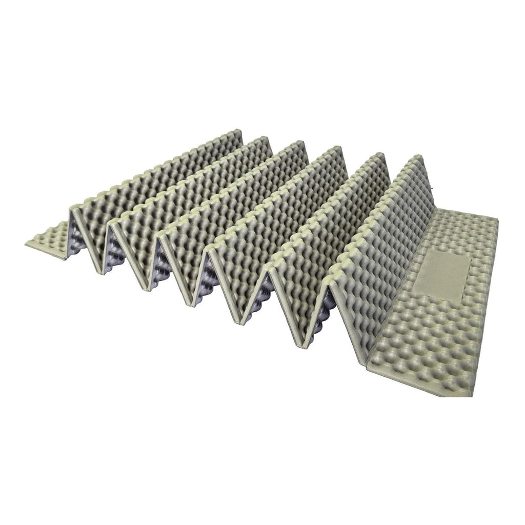 Egg-Crate Foam Sleeping Mat — R 2.5 With Reflective Foil, 330 g, Folds to 56 × 14 cm