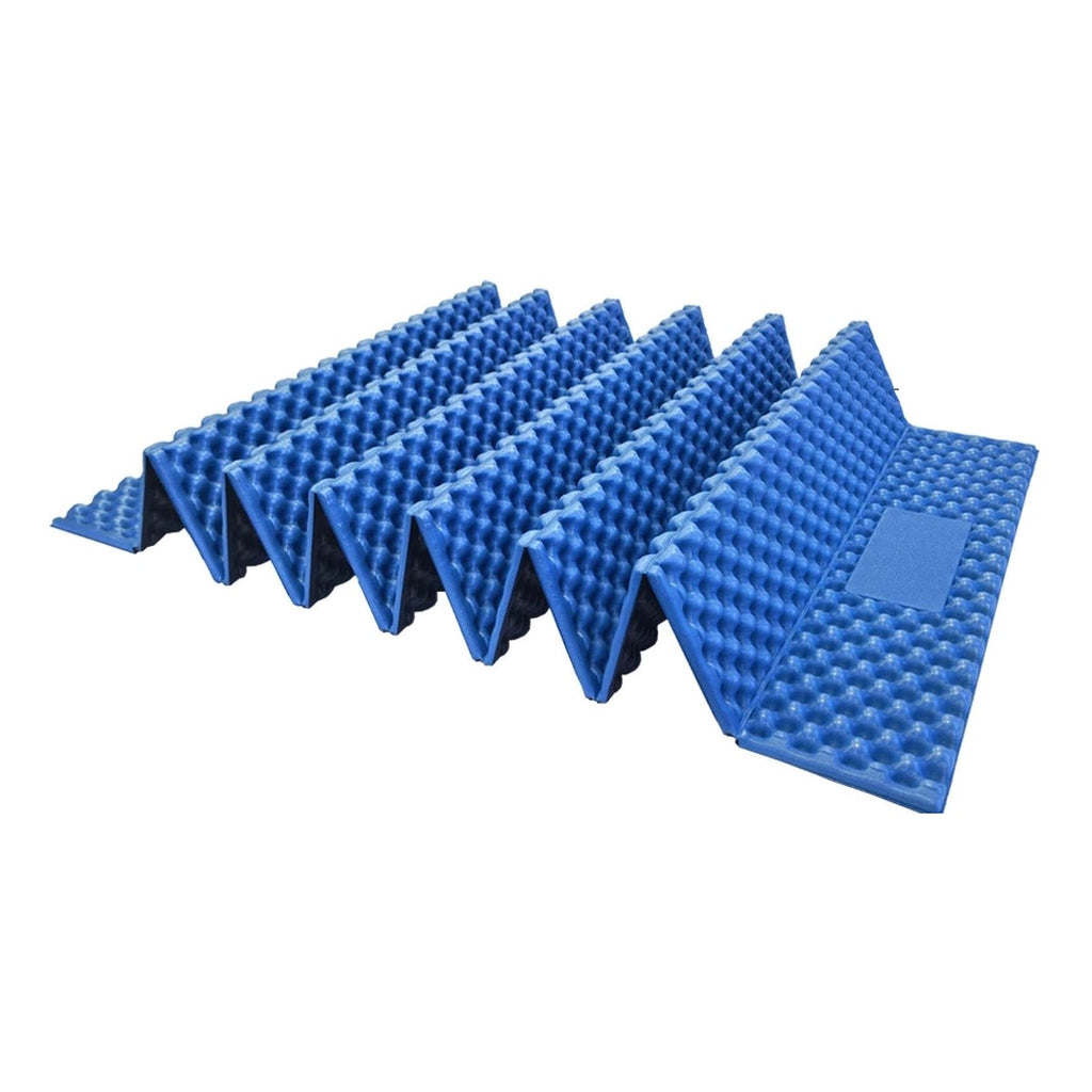 Egg-Crate Foam Sleeping Mat — R 2.5 With Reflective Foil, 330 g, Folds to 56 × 14 cm