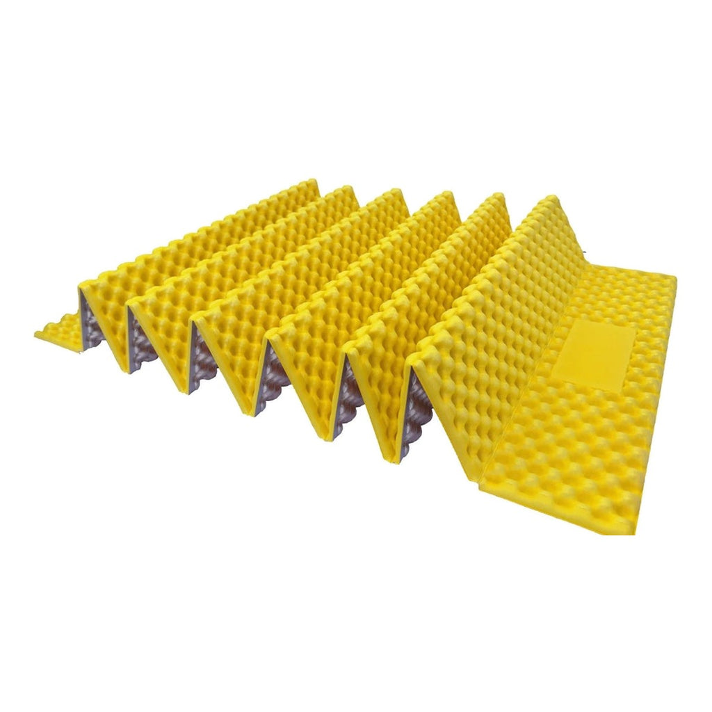 Egg-Crate Foam Sleeping Mat — R 2.5 With Reflective Foil, 330 g, Folds to 56 × 14 cm