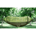 Camping Hammock With Mosquito Net — 260 × 140 cm, Parachute Nylon, Straps and Carabiners Included