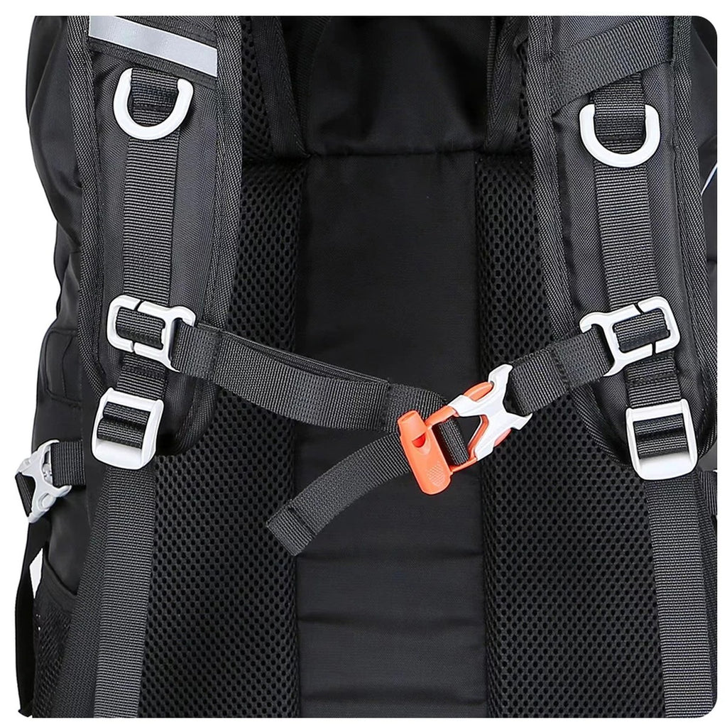 Hiking Backpack 50 L — 1 kg, Padded Hip Belt, Rain Cover Included