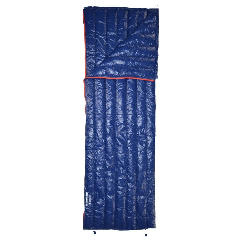 Goose Down Envelope Sleeping Bag — 400 or 600 g of Down, 725 to 860 g, Opens Flat Into a Quilt
