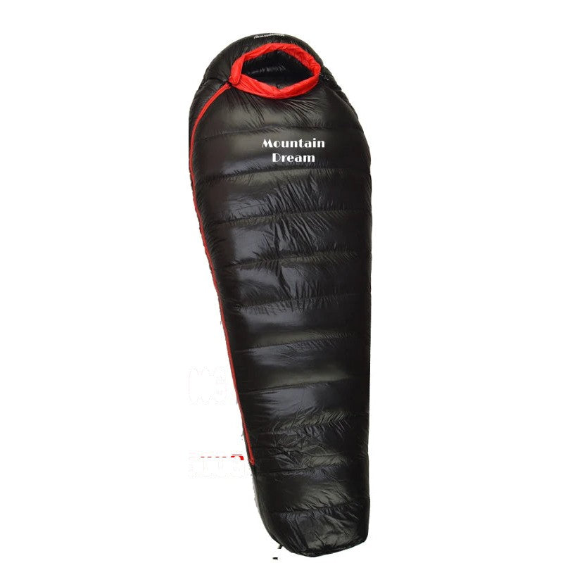 Goose Down Mummy Sleeping Bag — 400 to 1,200 g of Down, 870 g to 1.7 kg, Zips Into a Double