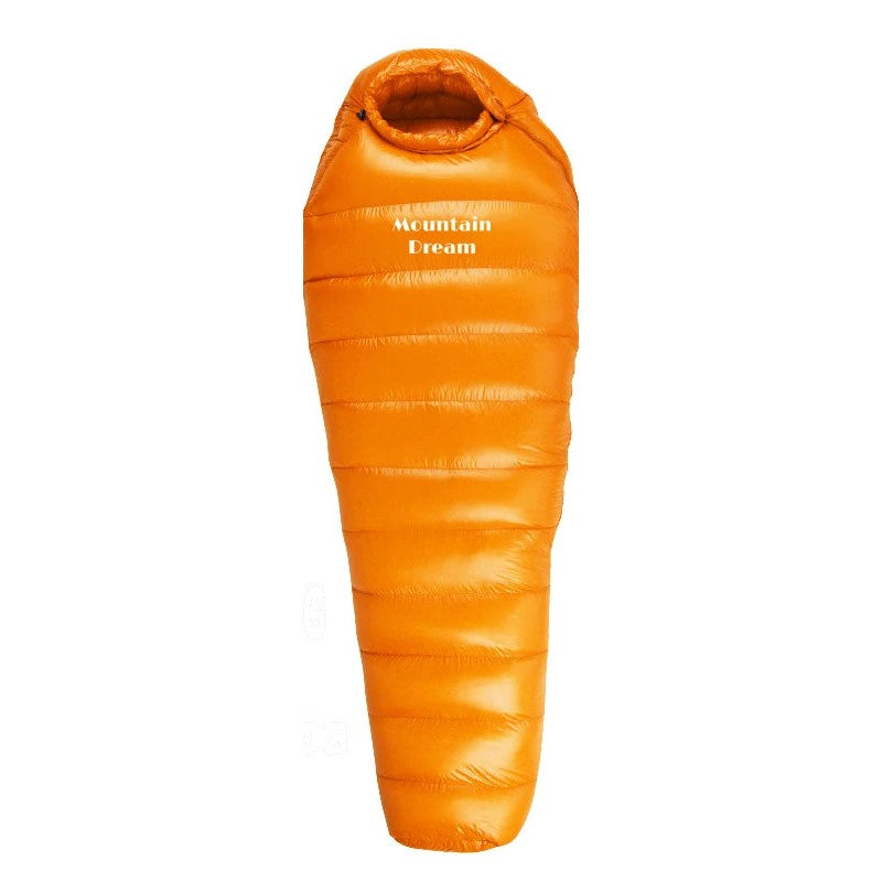 Goose Down Mummy Sleeping Bag — 400 to 1,200 g of Down, 870 g to 1.7 kg, Zips Into a Double