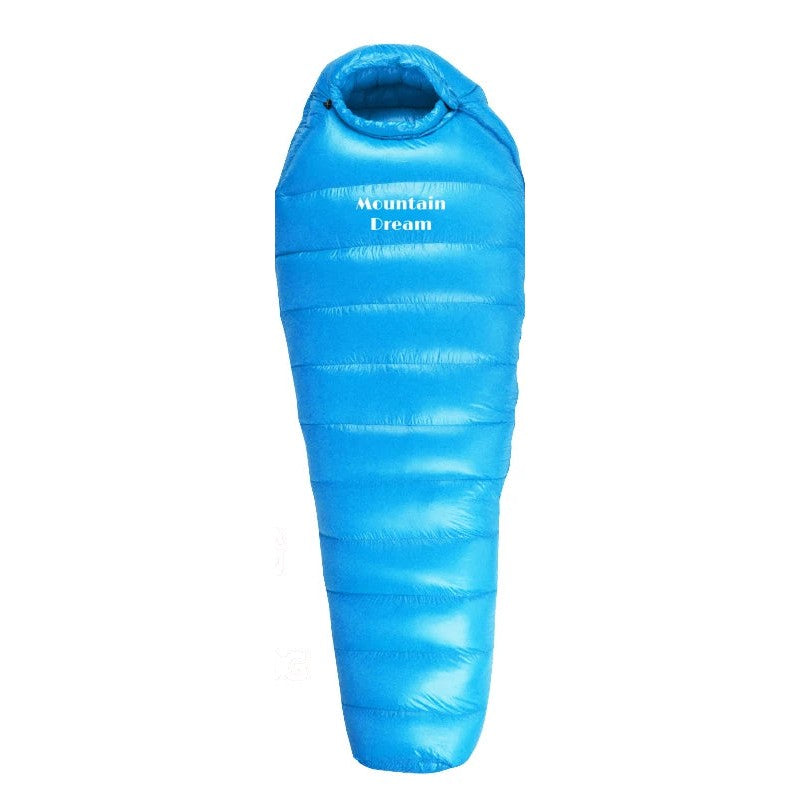 Goose Down Mummy Sleeping Bag — 400 to 1,200 g of Down, 870 g to 1.7 kg, Zips Into a Double