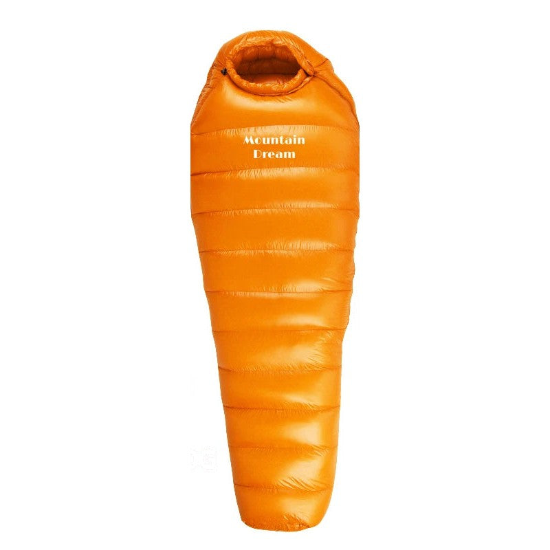 Goose Down Mummy Sleeping Bag — 400 to 1,200 g of Down, 870 g to 1.7 kg, Zips Into a Double