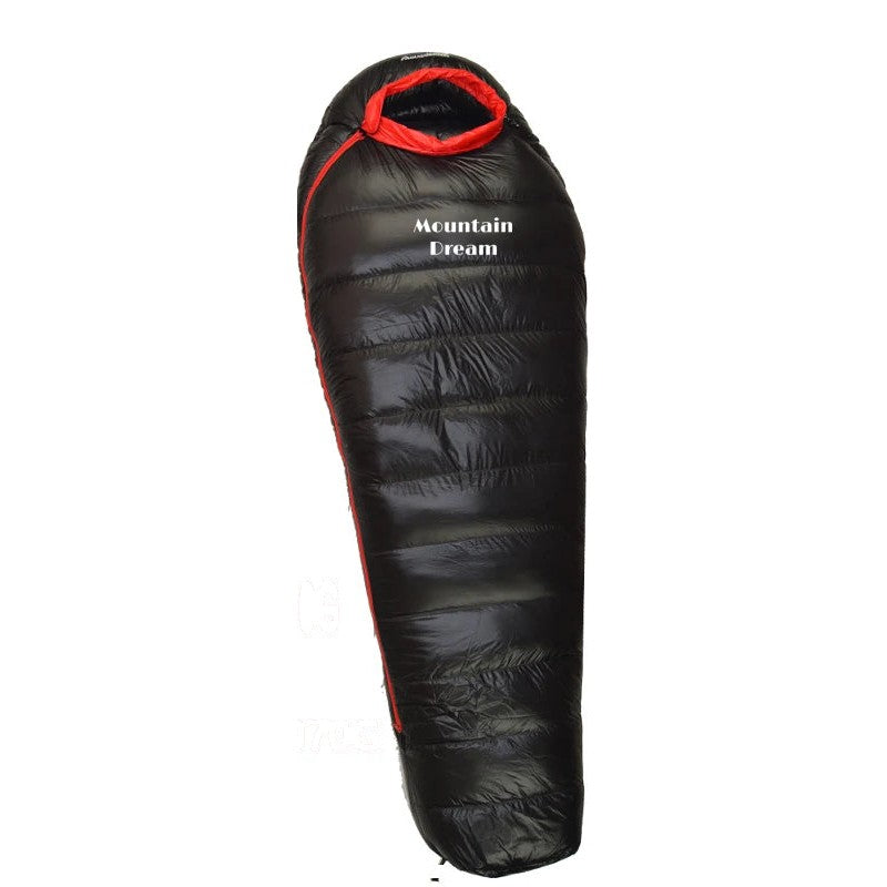 Goose Down Mummy Sleeping Bag — 400 to 1,200 g of Down, 870 g to 1.7 kg, Zips Into a Double