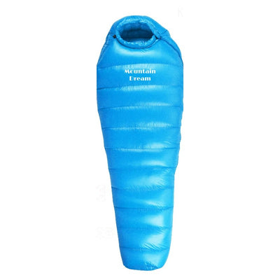 Goose Down Mummy Sleeping Bag — 400 to 1,200 g of Down, 870 g to 1.7 kg, Zips Into a Double