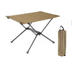 Roll-Up Camp Table — 800 g, 59 × 40 cm, Aluminium Frame, Optional Mesh Shelf