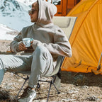 High-Back Camp Chair With Headrest — 1.5 kg, Aluminium Frame, 150 kg Load, Side Pocket