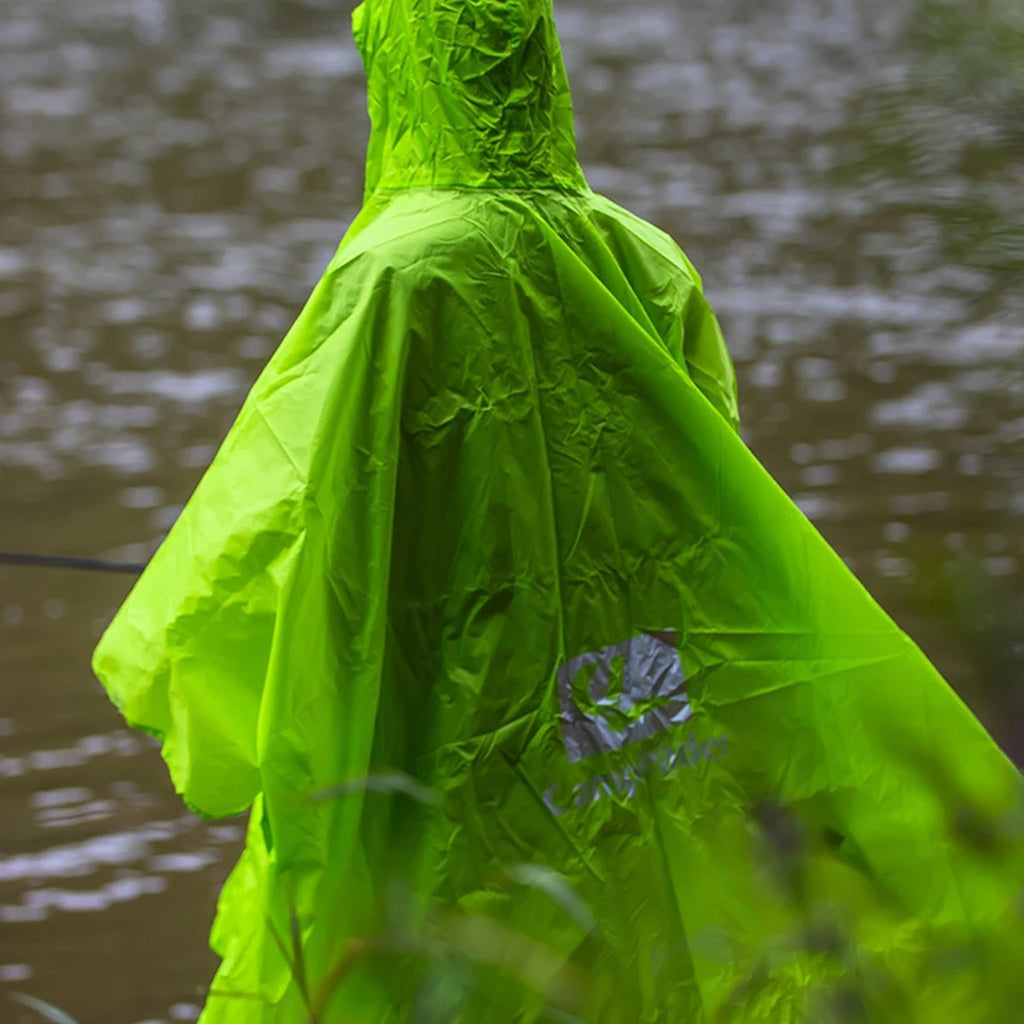 3-in-1 Rain Poncho — Covers You and Your Pack, Doubles as a Groundsheet or Shelter