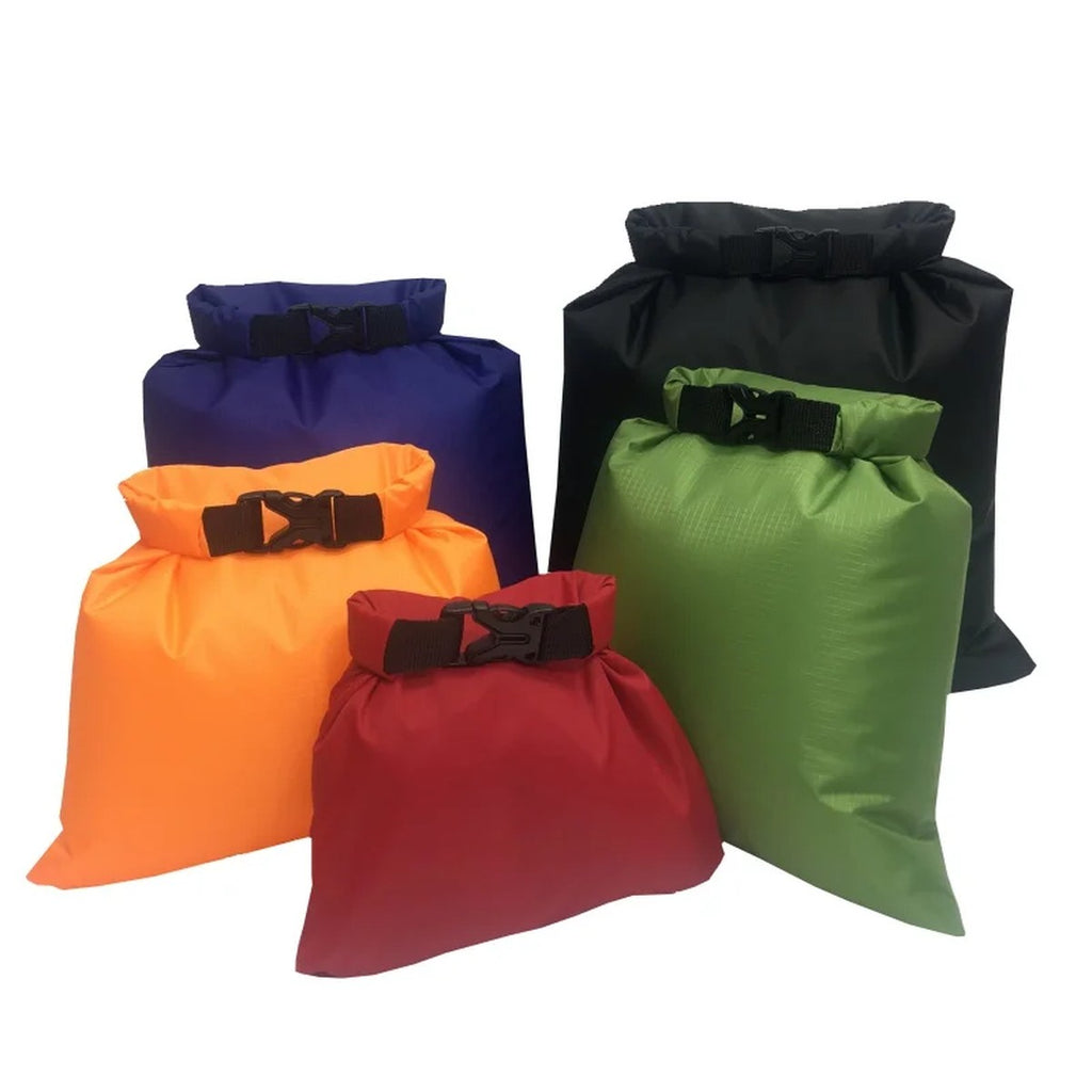 Roll-Top Dry Bag Set of 5 — 1.5, 2.5, 3.5, 4.5 and 6 L, Buckle Closure