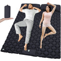 Double Inflatable Sleeping Pad — 2 Person, 190 × 120 cm, Built-In Foot Pump and Pillows