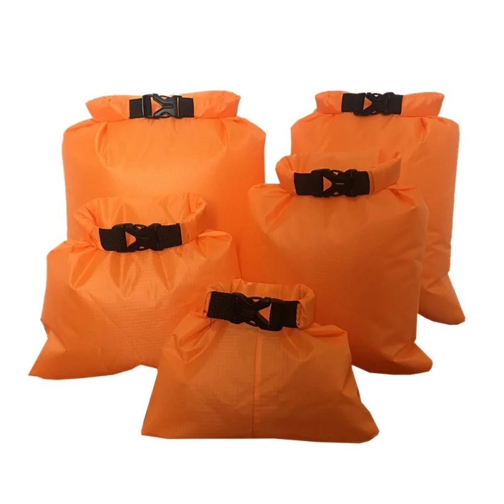 Roll-Top Dry Bag Set of 5 — 1.5, 2.5, 3.5, 4.5 and 6 L, Buckle Closure