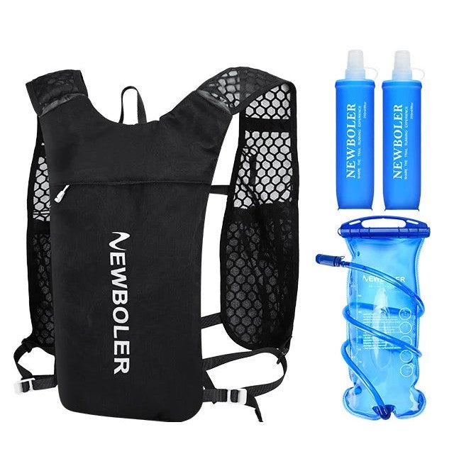 Running Hydration Vest — 196 g, Breathable Mesh, Reflective, Soft Flasks or Bladder Options