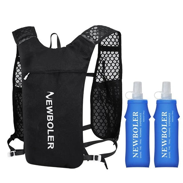 Running Hydration Vest — 196 g, Breathable Mesh, Reflective, Soft Flasks or Bladder Options