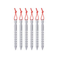 Boundless Voyage Ti4008P Titanium V Tent Stakes — 16.5 cm, About 10 g Each, Packs of 6, 8 or 12