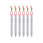 Boundless Voyage Ti4008P Titanium V Tent Stakes — 16.5 cm, About 10 g Each, Packs of 6, 8 or 12