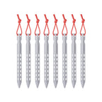 Boundless Voyage Ti4008P Titanium V Tent Stakes — 16.5 cm, About 10 g Each, Packs of 6, 8 or 12