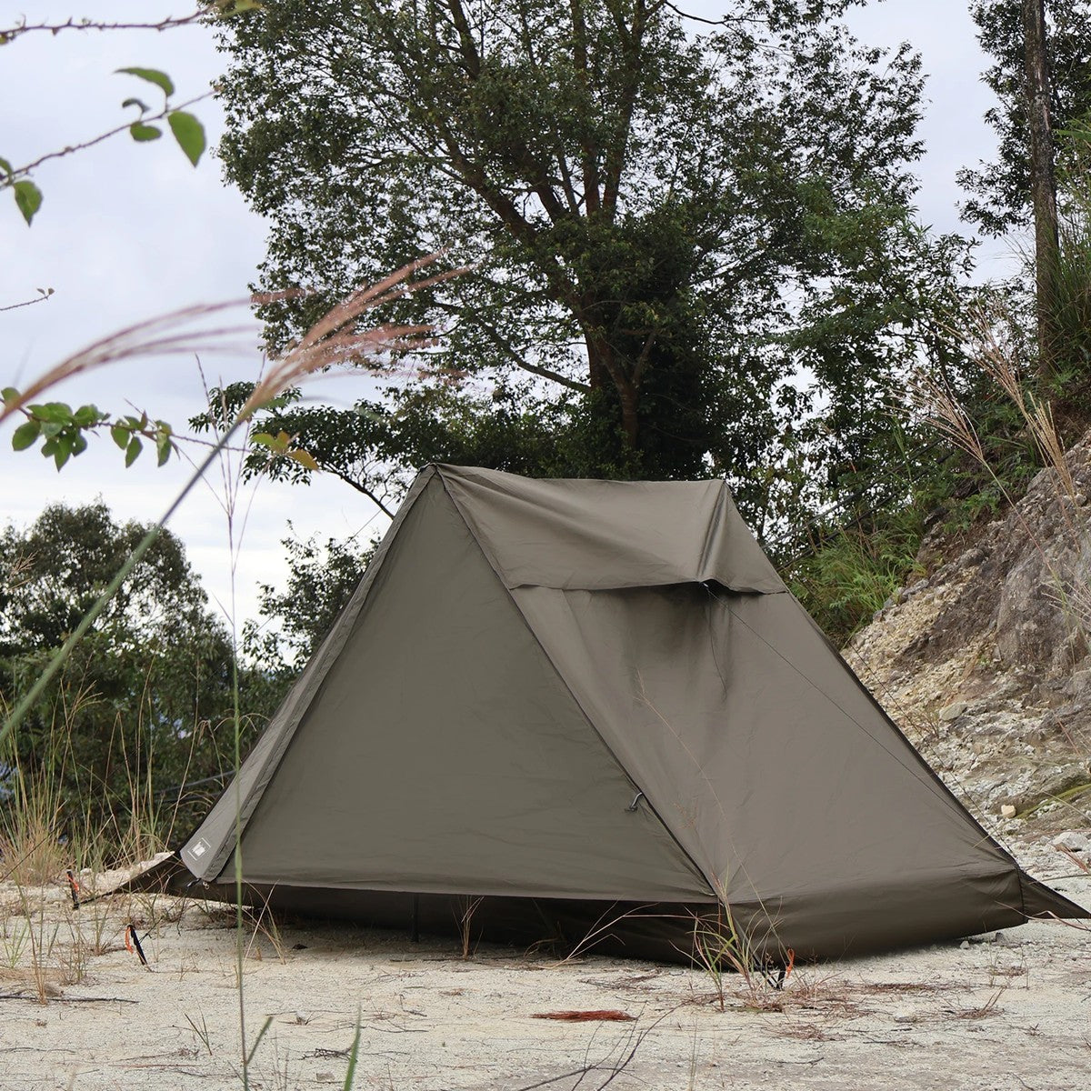 Trekking Pole Tent 1–2 Person — 1.38 kg, Two Doors, 15 cm Bathtub Floor, PU 2000 mm